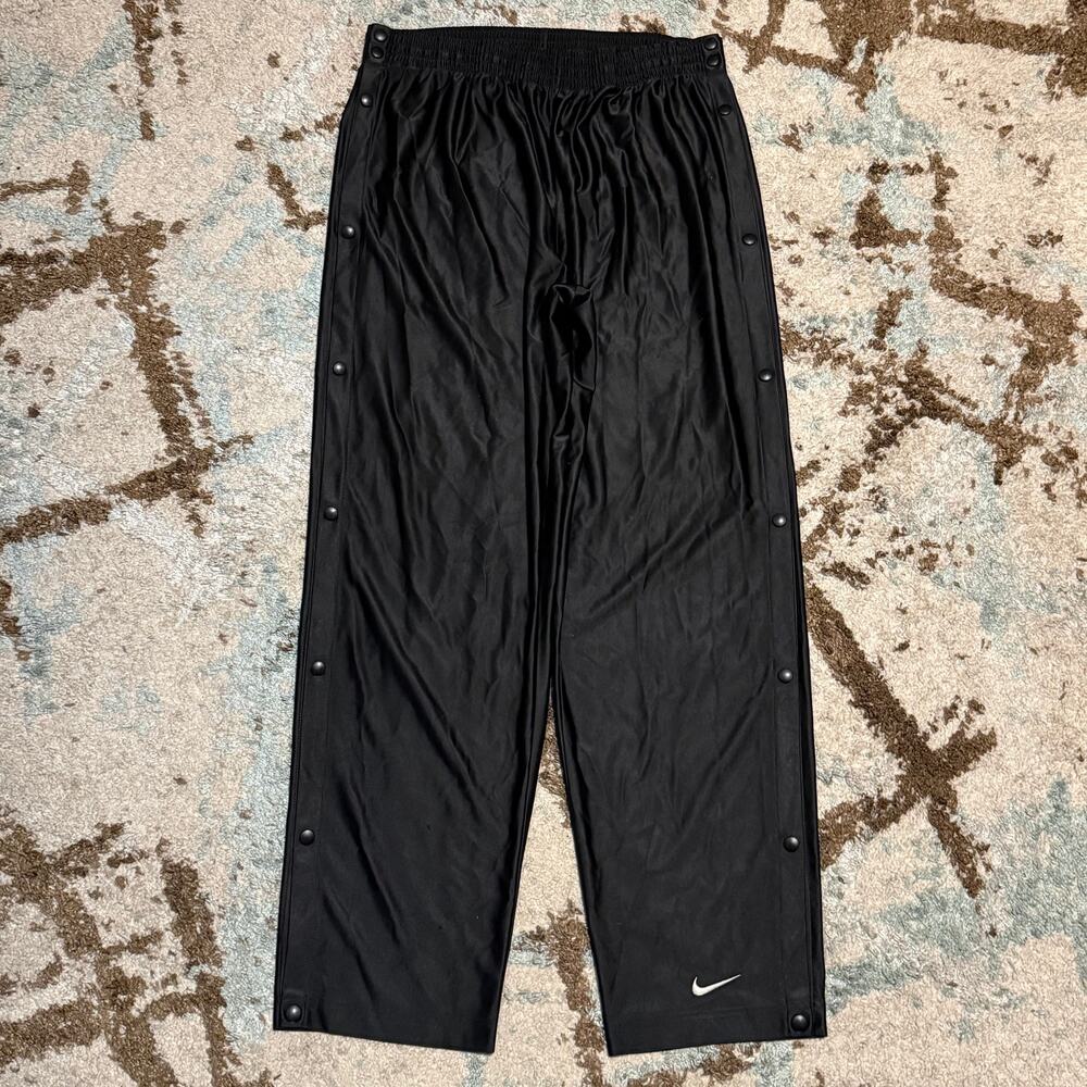 Vintage 90s Nike Breakaway Tearaway Basketball Pants Size XL Black
